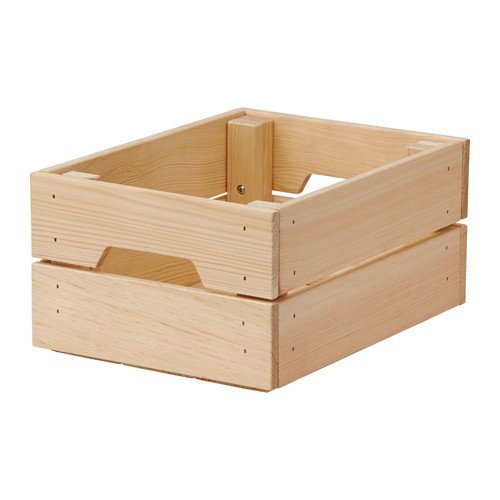 ikea 10292357 knagglig caja de madera de pino macizo 23 x 31 x 15 cm