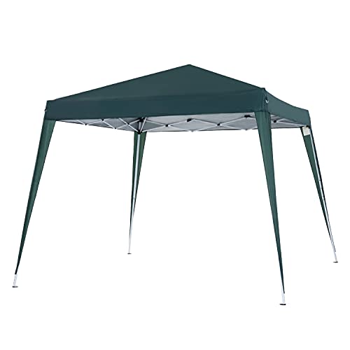 outsunny carpa plegable 3x3m cenador de jardn diseo pop up de acero y