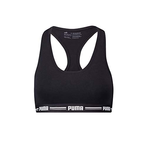 puma women racer back top 1p hang sujetador deportivo black m para mujer 1