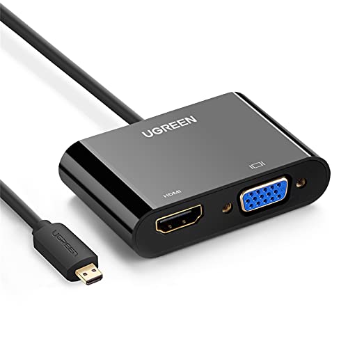 ugreen adaptador micro hdmi a hdmivga 1080p con audio 35mm para lenovo yoga