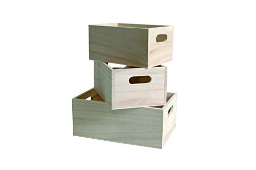 artemio juego de 3 cajas para almacenamiento color beige