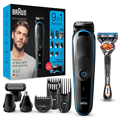 braun mgk5280 9 en 1 mquina recortadora de barba set de depilacin