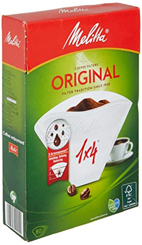 melitta 6658090 1 caja de 80 filtros de caf desechables blanco 1