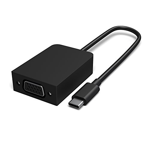 microsoft surface usb cvga adapter male usb c female vga negro adaptador