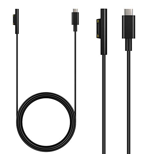 moko usb c cable de carga de 15 m compatible con microsoft surface pro