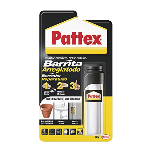 pattex barrita arreglatodo masilla bicomponente extrafuerte pasta moldeable