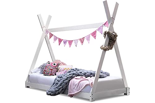 babify tipi cama infantil cama para nios 190 x 90 cm white 190x90 cm