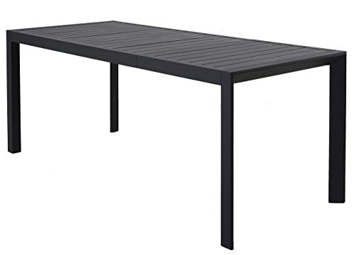 chicreat mesa extensible de aluminio para jardn 127 180 x 77 x 715cm