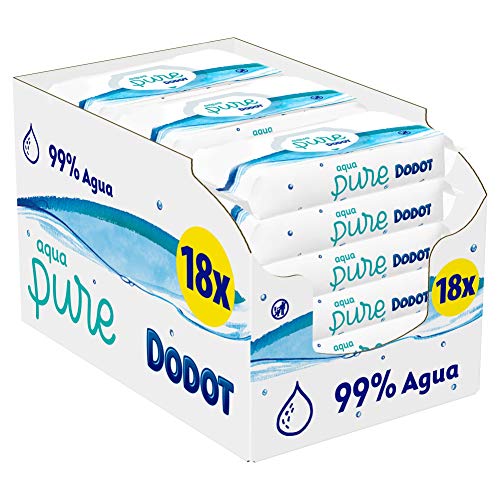 dodot toallitas aqua pure para beb 99 agua 864 toallitas 18 paquetes 18