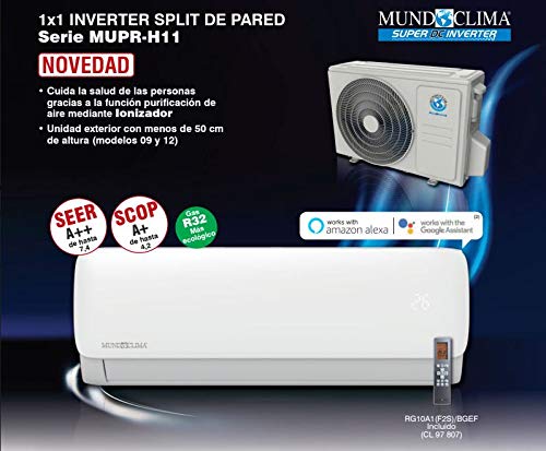 mundoclima mupr 12 h9a efimarket aire acondicionado 3500w nuevo gas r32 2