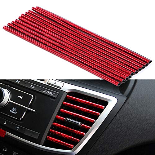 tira decorativa salida de aire para coche 10 pcs tira moldura interior de