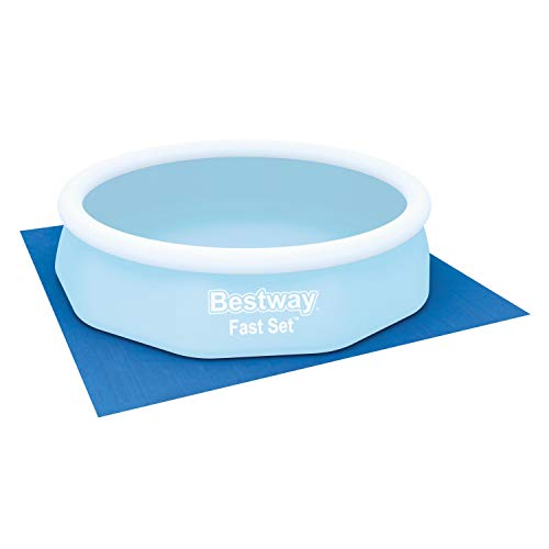 bestway 58001 tapiz de suelo para piscina 335x335 cm de pvc resistente