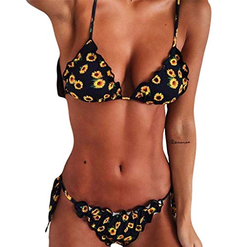 chechury traje de bao bikini mujer 2021 bohemio push up con relleno tirantes