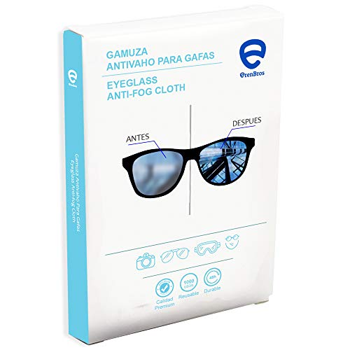 erenbros gamuza de microfibra antivaho para gafas efecto duradero sin