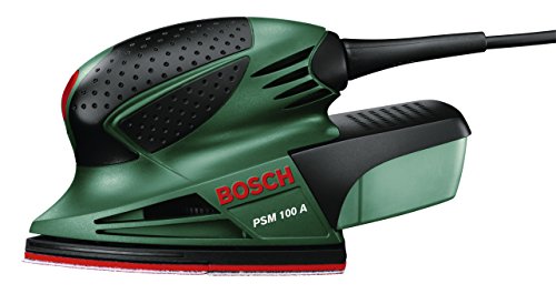 bosch psm 100 a multilijadora 3 hojas de lija k 80 k 120 k 160 maletn