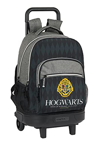 safta mochila escolar con carro incluido y espalda acolchada de harry potter