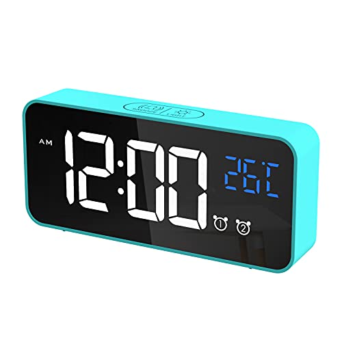 chereeki reloj despertador digital despertador alarma dual digital alarm