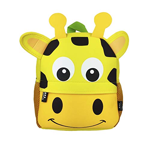 dmm supplies mochila happy animals jirafa guardera unisex nios amarillo