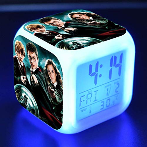 yaoufbz el nuevo despertador digital de harry potterluces de coloresreloj