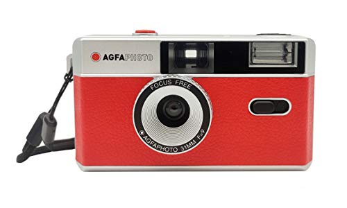 agfaphoto vintage analgica 35mm foto kamera roja