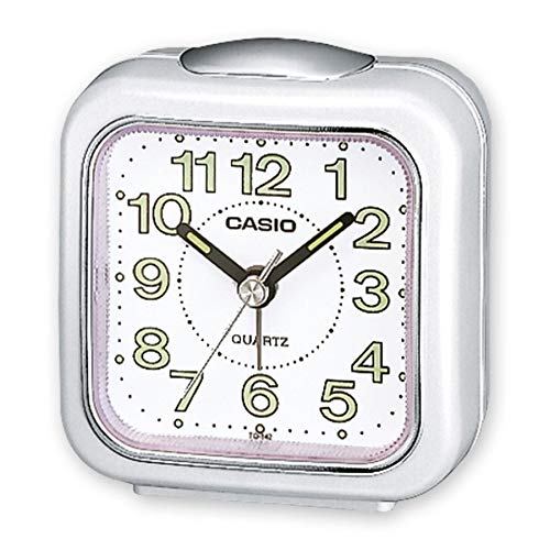 casio collection tq 142 7ef reloj digital con alarma diaria blanco