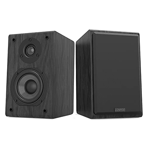 lonpoo lp42 altavoces hifi de estantera pasivos de 2 vas 75wx2 potencia