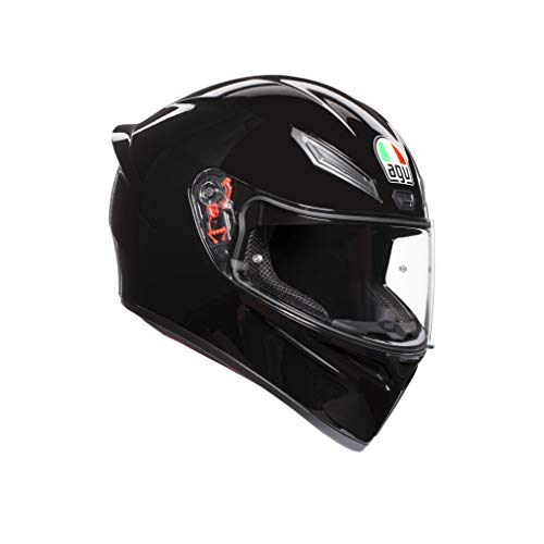 agv 0281a4i0002ml k1 solid casco moto integral negro ml