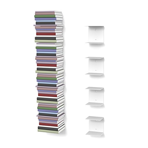 estantera invisible con 8compartimentos hasta 200cm de alto para libros