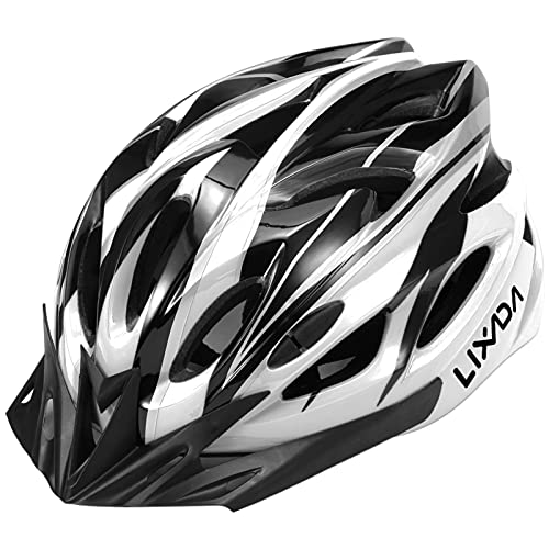 lixada casco de bicicleta ligero con visera y luz led en molde casco 1