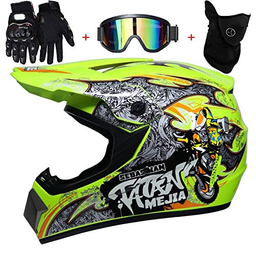 tkui motos motocross cascos y guantes y gafas estndar para nios atv quad