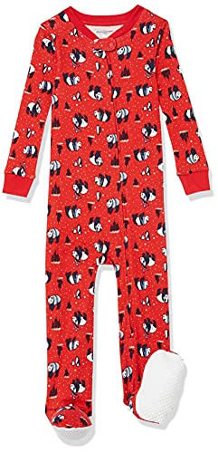 amazon essentials snug fit cotton footed sleeper pajamas durmientes panda 2