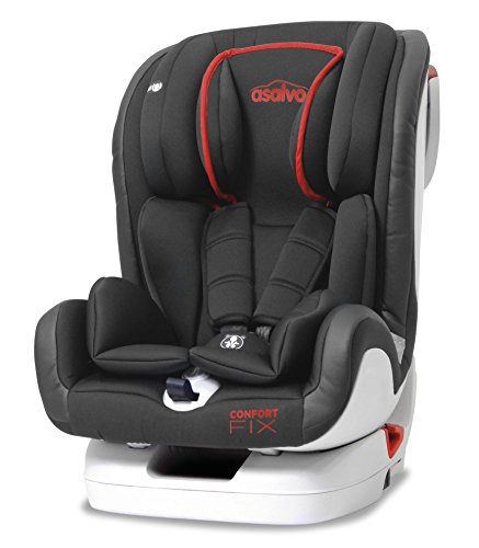 asalvo silla de coche grupo 123 isofix rojo