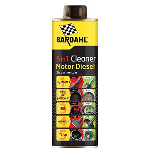 bardahl disel descarbonizante 5 en 1 cleaner para coche limpia la suciedad