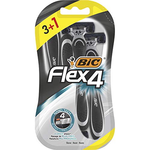 bic flex4 maquinillas de afeitar desechables para hombre blster de 31