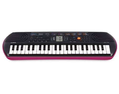 casio sa 78 teclado electrnico plstico 2 altavoces integrados negrorosa