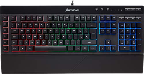 corsair k55 rgb teclado para juegos con teclas de membrana retroiluminacin