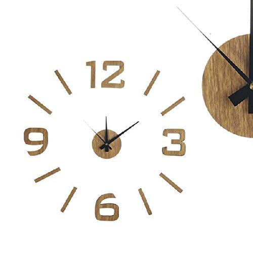 dcasa adhesivo efecto madera relojes de escritorio decoracin del hogar