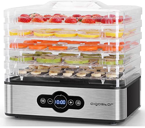 deshidratador de alimentos 240w aigostar crispy deshidratador con 5 bandejas 2