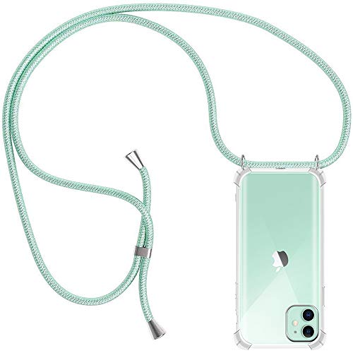 funda con cuerda para iphone 11 carcasa transparente tpu suave silicona case