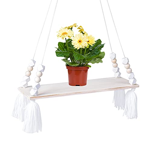 hqdeal estante de cuerda colganteestante de pared flotante de