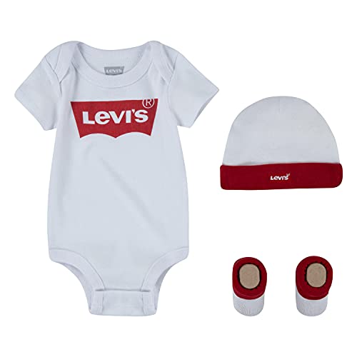 levis kids classic batwing infant hat bodysuit bootie set 3pc mameluco para 1