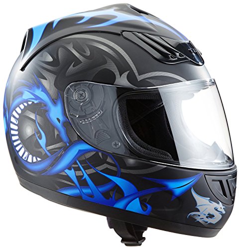 protectwear casco de moto azul mate del dragn h 510 11 bl tamao s 1