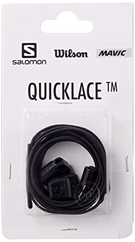 salomon quicklace kit unisex adulto cordones de repuesto negro black one