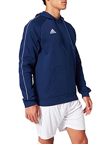 adidas core18 hoody sudadera con capucha hombre azul azulblanco l