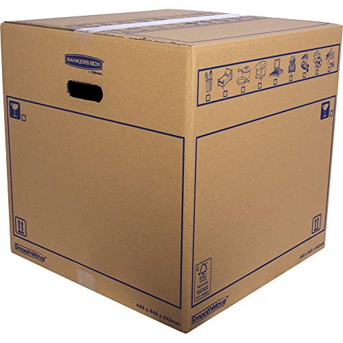 bankers box 6207401 pack 10 cajas de cartn 445 x 445 x 445 cm con asas