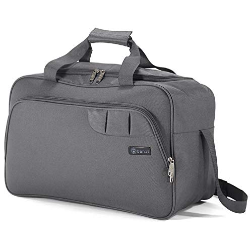 benzi bolsa de viaje gris 40 x 25 x 20 cm bz5410 tamao equipaje de mano 1