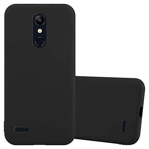 cadorabo funda para lg k11 2018 k11 plus en candy negro cubierta