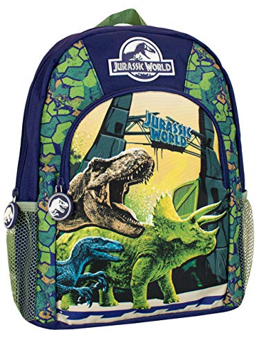 jurassic world mochila para nios dinosaurios azul