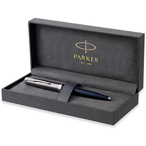 parker51 bolgrafo cuerpo azul medianoche con adorno cromado punta