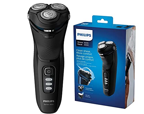 philips serie 3000 s323352 afeitadora elctrica cabezales pivotantes y 2